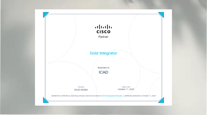 Cisco Gold Integrator Certificate ICAD